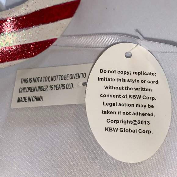 American Flag USA Half Masks Masquerade Patriotic Red White & Blue KBW NOS - Picture 5 of 6